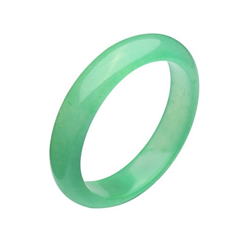 Parma77 Genuine Fashion Light Green Jade Jadeite Queen Bangle Bracelet Christmas Gift