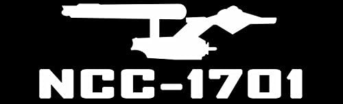 NCC 1701 Star Trek Sticker 9" X 3"