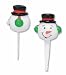Snowman Head Cupcake Picks - 6 ct