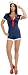 Sexy Military Sailor Navy Girl Blue Romper Outfit Skimpy Adult Halloween Pin Up Photo Shoot Costume