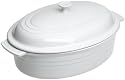 Le Creuset Stoneware Covered Oval Dish, White