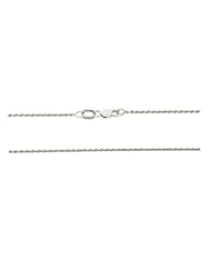 14K White Gold - 20" 1.1 MM. Rope Necklace Gold Chain