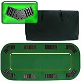 Deluxe Texas Holdem Folding Poker Tabletop - 80 inches