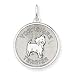 yorkshire_terrier22yorkshire terrier - Sterling Silver Yorkshire Terrier Disc Charm QC2714