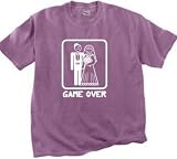 GAME OVER Married T-shirt - Plum Color