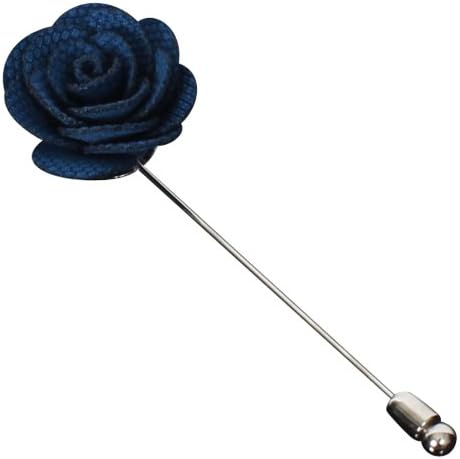 Ontrends Unique Handmade Rose Boutonniere Eight Color (Navy)