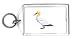 Keychain with gannet, northern, beak, bird, animal