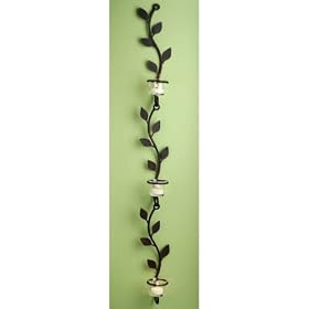 Luca Bella Home&trade; 3pc Rustic Leaf Multi-Chain Wrought Iron Sconces by 