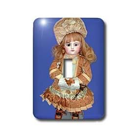 Collectible Dolls - Bru Antique Doll - Light Switch Covers - single toggle switch