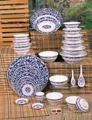 Thunder Group 5207DL 30 oz Blue Dragon Rice Bowl