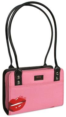 Nuo Tech  Chloe Dao Mobile Tech Handbag: Pattern Pink Lips