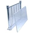 Contemporary Floor Magainze Rack - Satin Brass