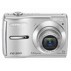 Olympus FE-310 8MP Digital Camera-Silver (Factory Refurbished) by Olympus