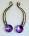Right Face Myterra Gemstone 4'' Cabinet Pull Knob.Myterra's Brazilian Amethyst is a quartz gem with trace amounts of iron or manganese that vary colors from dark purples to delicate lavenders.