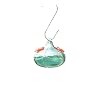 Bird Brain The Snitch Hummingbird Feeder, Teal