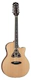 Luna Trinity 12-String Acoustic/Electric Guitar Cutaway - Natural