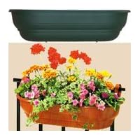 BOSMERE F720G 27 in. wall basket- self watering for decks or metal railings
