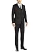 Gino Valentino Men's Two Button Jacket 3 Piece Flat Front Pants Vested Suit