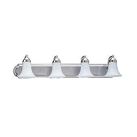 Sea Gull Lighting 4860-05 Astoria Four-Light Vanity, Chrome Finish with Opal Glass by Sea Gull Lighting