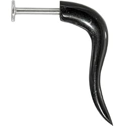 14 Gauge Organic Buffalo Horn CURVED HOOK Labret