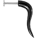 14 Gauge Organic Buffalo Horn CURVED HOOK Labret