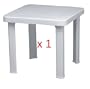 Resol Sun Lounger Side Table / Garden Table Polypropylene Plastic (Sold Singularly) - UV Resistant, stylish and durable furniture for your garden