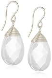 Dogeared Healing Gems Rock Crystal Sterling Silver Earrings