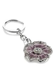 Floral Diamanté Keyring