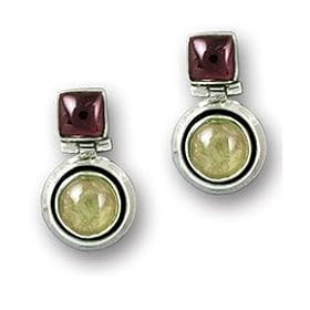 Buy .925 Silver, Amethyst and Citrine Post Earrings by Element Jewelry & Accessories