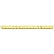 14-karat-gold Beveled Curb Chain Bracelet 9"