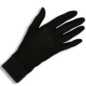 Pure Silk Gloves Thermal Liner Glove Inner Gloves (Extra Small)