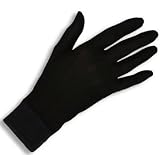 Pure Silk Gloves Thermal Liner Glove Inner Gloves (Small)