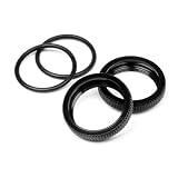 Hot Bodies Big Bore Shock Spring Adjust Nut, Black (2): D8 by Hot Bodies
