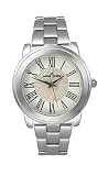 AK Anne Klein Silver-tone Bracelet White Roman Dial Women's Watch #9147MPSV