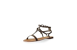 Hakei Sandalias planas (Plomo)