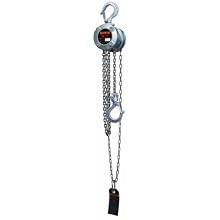 Harrington CX003 Mini Hand Chain Hoist, Hook Mount, 1/4 Ton Capacity, 10' Lift, 8.5" Headroom, 0.8" Hook Opening