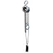 Harrington CX003 Mini Hand Chain Hoist, Hook Mount, 1/4 Ton Capacity, 10' Lift, 8.5" Headroom, 0.8" Hook Opening