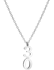 Marie Todd Milestone "30" Sterling Silver Necklace