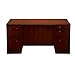 Mayline SDSBF72SCR Sorrento 72"W Freestanding Straight Front Desk with Double Pedestal PBF/FF, Bourbon Cherry Veneer