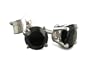 1/3ct Black Diamond Stud Earrings 14k White Gold