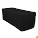 6 ft. Fitted Polyester Tablecloth Black