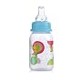 Nuby Clear Printed Bottle, Colors May Vary, 3 Pack, 4 Ounce