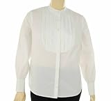 Sutton Studio Tuxedo Bib Blouse