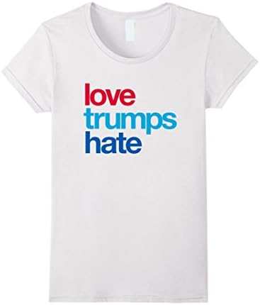 Women's Love Trumps Hate - HRCTee Large White