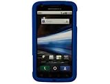 Rubberized Plastic Phone Case Blue For Motorola ATRIX 4G