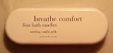 Bath & Body Works Breathe Comfort Set of Four Bath Candles ~ Soothing Vanilla Milk ~ .5 oz/14 g each