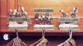 Holiday Stocking Hangers - Santas Helpers