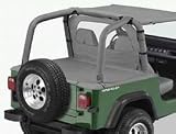 BESTOP 90018-09 Duster; Tonneau Cover; w/Factory Soft Top Bow Folded Down; Charcoal;
