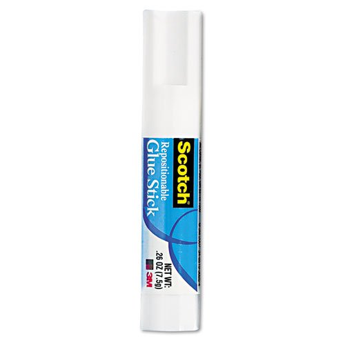 ScotchÂ® Removable Restickable Glue Stick, .26 oz, Repositionable Stick