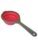 Chefn Sleekstor Collapsible Scoop Colander - Cherry